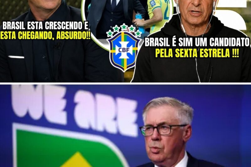 TV INGLESA ADMITE QUE O BRASIL MUDOU DE PATAMAR E EXALTA O TRABALHO DE ANCELOTTI