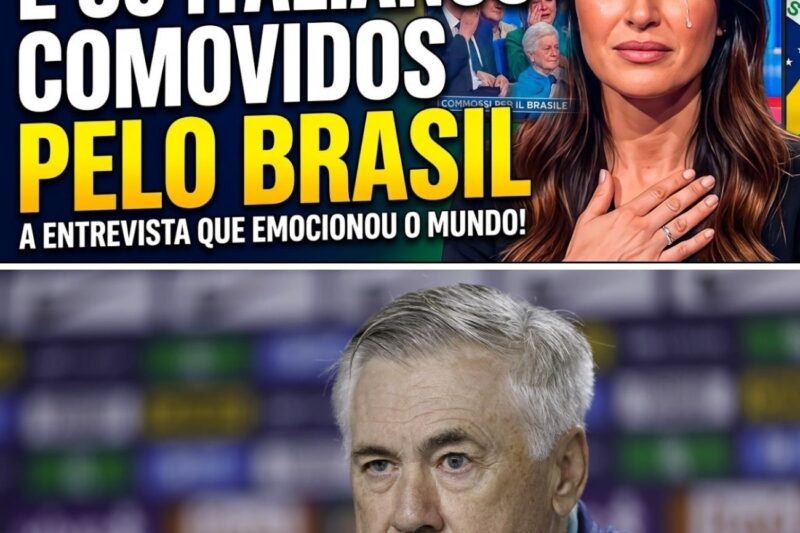 FILHA DE ANCELOTTI SE EMOCIONA AO FALAR DO BRASIL EM ENTREVISTA PARA TV ITALIANA