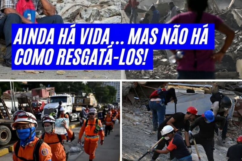 Moradores da Venezuela enfrentam o abandono das autoridades que escondem máquinas de resgate, cortam a luz das buscas e tentam triturar prédios com sobreviventes soterrados.