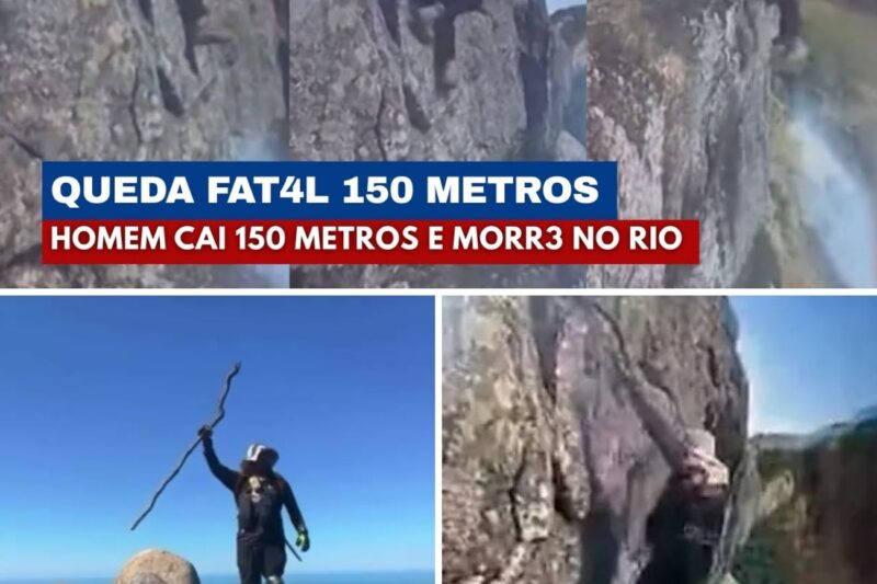 A busca fatal por LIKES: Brasileiro ignora avisos de segurança, escorrega e cai de penhasco no RJ. Cenas Fortes mostram os últimos momentos da vítima!