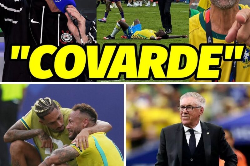 “COVARDE. É A CENA MAIS VERGONHOSA DA SELEÇÃO NA COPA DO MUNDO” A ATITUDE VEXATORIA DE ANCELOTTI