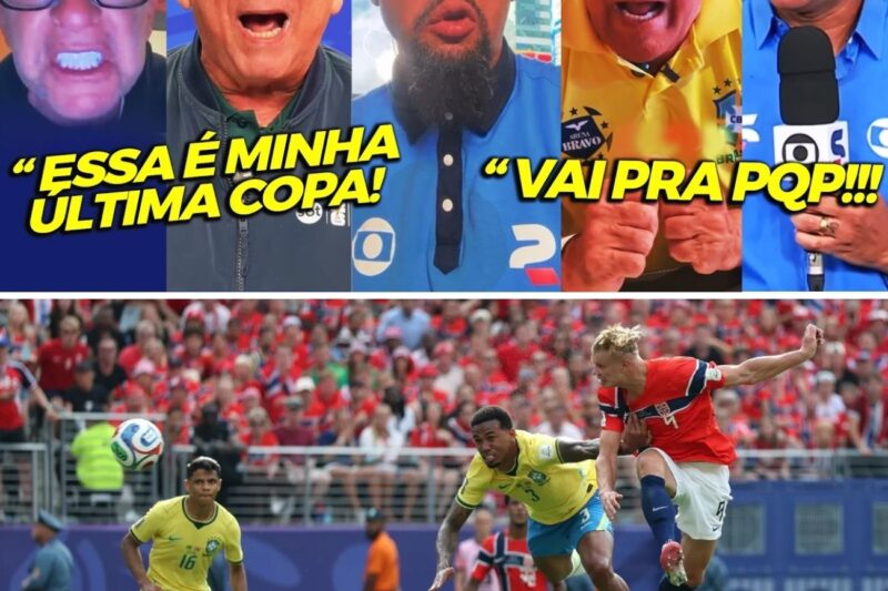 CLIMA DE VELÓRIO! REAÇÃO COMPLETA DOS JORNALISTAS COM ELIMINAÇÃO DO BRASIL NA COPA PARA A NORUEGA!