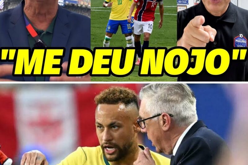 “NUNCA VI ISSO..A ATITUDE MAIS REPUGNANTE QUE VI NA SELEÇÃO..NEYMAR E ANCELOTTI..” GALVÃO DESABAFA