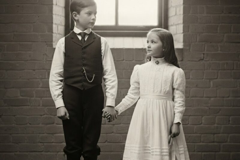 Foto de 1890: hermanos de la mano parecía dulce—hasta que la restauración reveló lo peor 