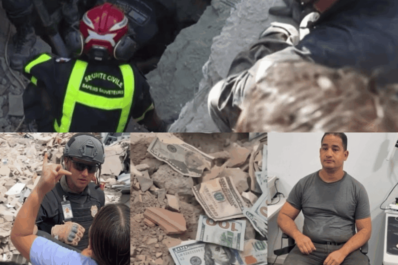 Escândalo em meio aos escombros: Policiais são flagrados roubando dólares de vítimas de tragédia na Venezuela e revoltam o país