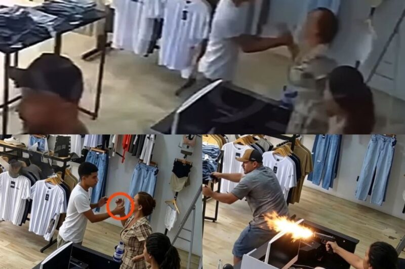 Comerciantes Reagem a Assalto e Transformam Roubo em Cena de Cinema em Plena Rua