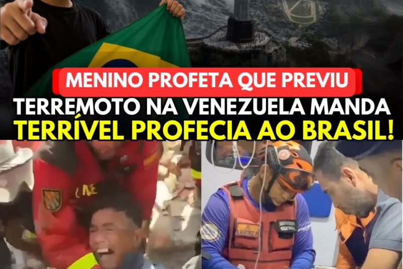 Fenômeno Digital e Profético: Jovem Venezuelano que Antecipou Terremotos Lança Novos Alertas sobre o Brasil, Crise Sanitária Global e Catástrofes nos EUA