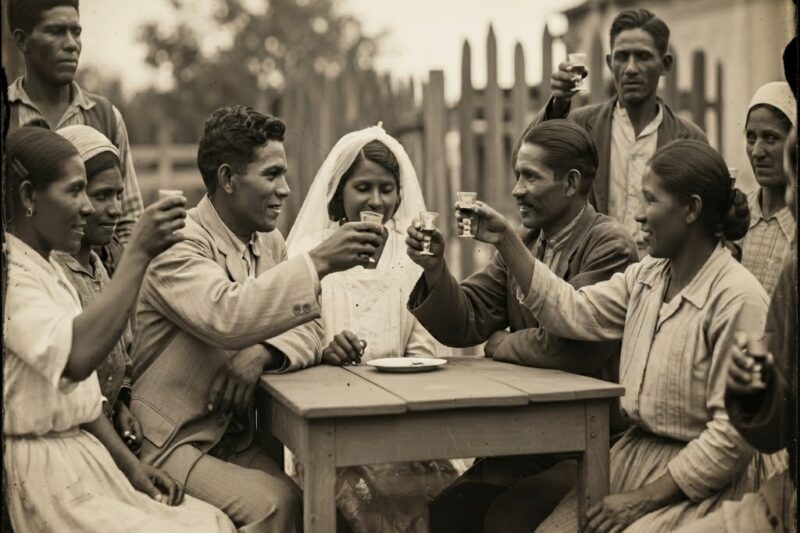 La Boda de Zacatecas — Todos brindaron por la novia sin saber que la cena era con su carne (1947) 