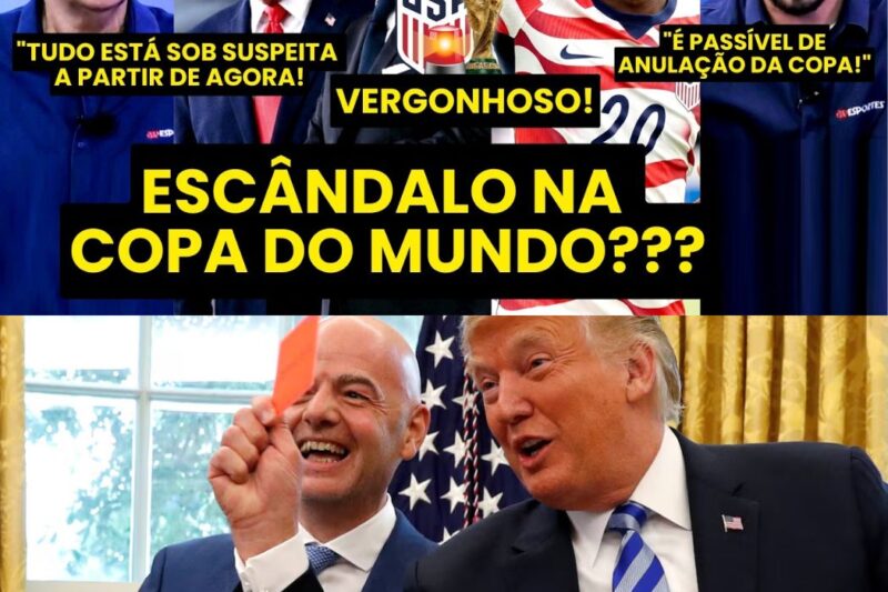 Escândalo na Copa do Mundo: FIFA cede a pressões políticas e suspende expulsão de jogador dos Estados Unidos