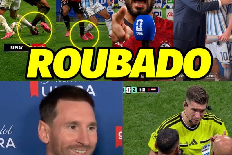 Grave! Imagens revelam indícios de manipulação na Copa após arbitragem escandalosa beneficiar a Argentina em virada contra o Egito