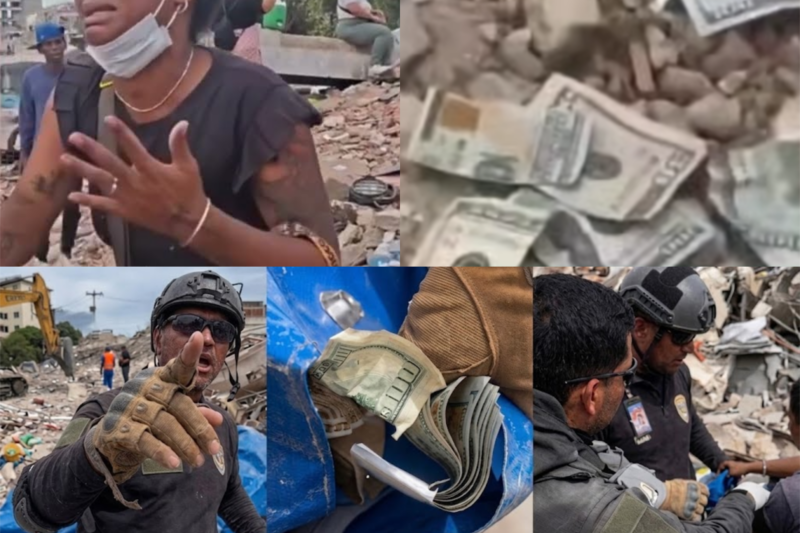 CAOS E TRAIÇÃO NA VENEZUELA: Policiais são flagrados ROUBANDO DÓLARES de vítimas sob os escombros e população REVOLTADA parte para o ataque!